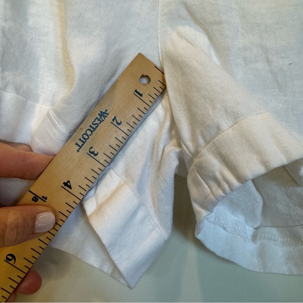 Old Navy White Linen-Blend Shorts – Size Large - Picture 9 of 12